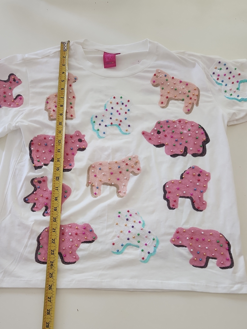 Queen of Sparkles Frosted Animal Crackers Tee Large - Picture 8 of 9